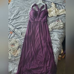 David's Bridal Plum Bridesmaid Dress. Never Worn